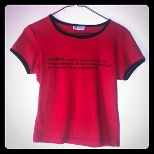 Red Spoiled Tee